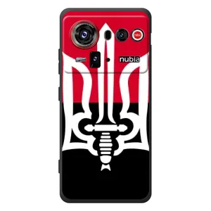 Чехлы УПА (Красно-Чёрный) на ZTE nubia Z80 Ultra (Герб Украины)