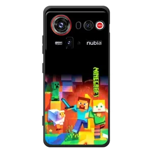 Чехлы для ZTE nubia Z80 Ultra (Персонажи Майн Крафт) (Герой Майнкрафт)