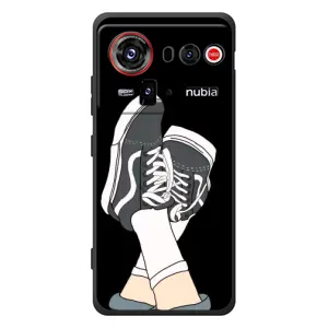Чехол с Прикольным принтом на ZTE nubia Z80 Ultra (Кеды)