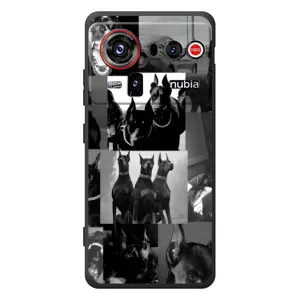 Чехол ДОБЕРМАН для ZTE nubia Z80 Ultra (Коллаж Доберман)