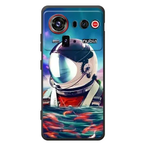 Силиконовый Чехол с принтом "Космонавты" на ZTE nubia Z80 Ultra (Космонавт в воде)