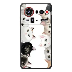Силиконовый чехол с котиком для ZTE nubia Z80 Ultra (Коты)