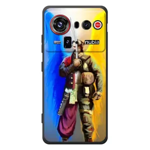 Чехол с картинкой (Патриотический КОЗАК) на ZTE nubia Z80 Ultra (Козак с крыльями)