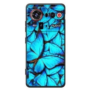 Силиконовый бампер с картинкой животных для ZTE nubia Z80 Ultra (Крылья бабочек)