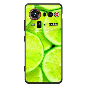 Чехол с изображением вкусной еды для ZTE nubia Z80 Ultra (Лайм)