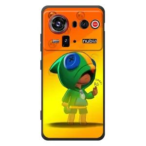 Чехол Бравл Старс для ZTE nubia Z80 Ultra (LEON в кофте)