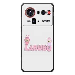 Чехол с принтом Лабубу для ZTE nubia Z80 Ultra (Логотип Лабубу)
