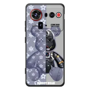 Силиконовый чехол для ZTE nubia Z80 Ultra (Медведь Louis Vuitton)