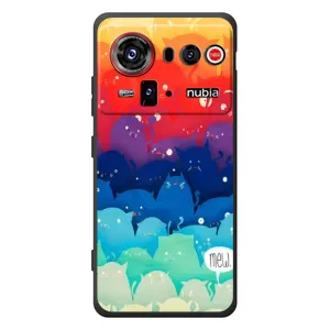 Силиконовый чехол с котиком для ZTE nubia Z80 Ultra (Mew)