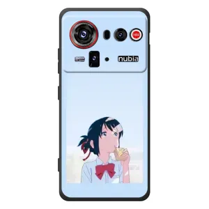 Чехол с персонажами АНИМЕ на ZTE nubia Z80 Ultra (Мицуха)