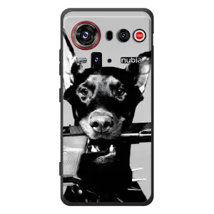 Чехол ДОБЕРМАН для ZTE nubia Z80 Ultra (Опасный доберман)