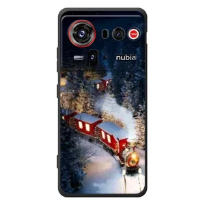 Силиконовый бампер на рождество для ZTE nubia Z80 Ultra (Поезд)