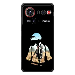 Силиконовый чехол с картинкой "Герой Pubg" на ZTE nubia Z80 Ultra (Пубг мен)