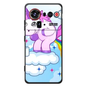 Чехол Unicorn на ZTE nubia Z80 Ultra (Радуга единорожка)