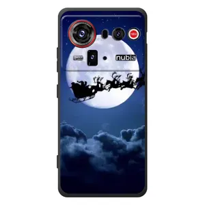 Чехол Санта Клаус для ZTE nubia Z80 Ultra (Санта - луна)