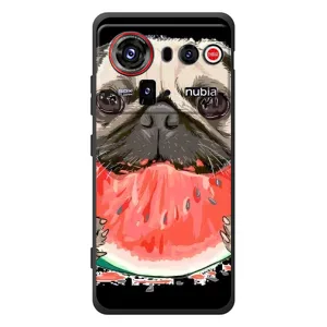 Чехол (ТПУ) Милые собачки для ZTE nubia Z80 Ultra (Смешной Мопс)