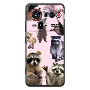 Силиконовый Чехол с Енотами на ZTE nubia Z80 Ultra (Смешные Еноты)