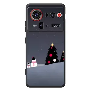 Чехлы на Новый Год ZTE nubia Z80 Ultra (Снеговички)