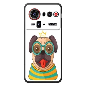 Бампер для ZTE nubia Z80 Ultra с картинкой "Песики" (Собака Король)