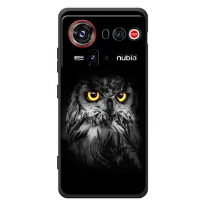 Чехлы с принтом СОВЫ для ZTE nubia Z80 Ultra (Сова на чёрном)