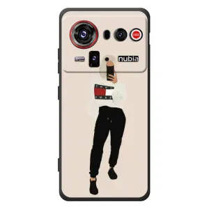 Силиконовый Чехол на ZTE nubia Z80 Ultra с картинкой Стильных Девушек (Стильная)