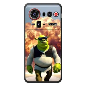 Печатный чехол с принтом Шрек для ZTE nubia Z80 Ultra (Эпичный взрыв Шрек)