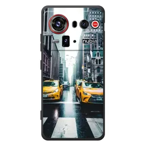 Силиконовый бампер (Работники) на ZTE nubia Z80 Ultra (Такси)