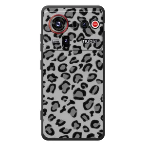 Чехол с леопардовым принтом на ZTE nubia Z80 Ultra (Темный леопрад)