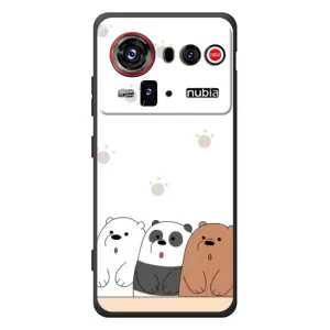Чехлы с изображением разных животных для ZTE nubia Z80 Ultra (Удивленные медвеженки)