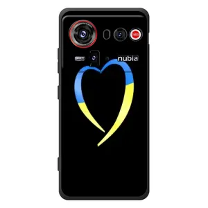 Силиконовый Чехол на ZTE nubia Z80 Ultra (Я-Украина) (Украинское сердце)