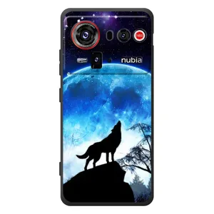 Чехол с Волком на ZTE nubia Z80 Ultra (Воет на луну)