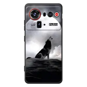 Чехол с Волком на ZTE nubia Z80 Ultra (Волк и луна)