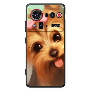 Чехол (ТПУ) Милые собачки для ZTE nubia Z80 Ultra (Йоршенский терьер)