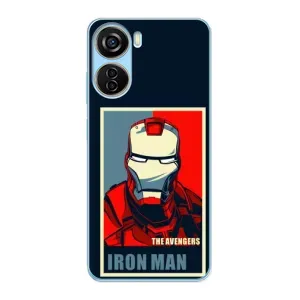 Чехол Супергерой Железный человек на ZTE V40 Design (Art Iron man)