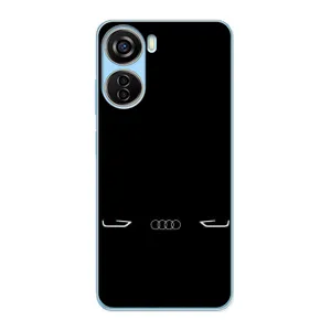 Силиконовый бампер с картинкой машины на ZTE V40 Design (Силует Audi)