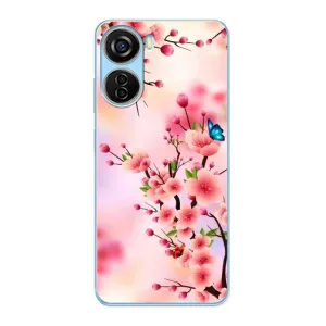 Чохол з картинкою Сакури на ZTE V40 Design (Метелики на сакурі)