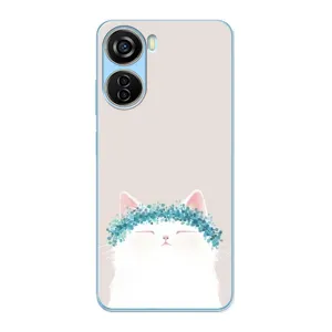 Чехол на тематику: Коты для ZTE V40 Design (Белый котик)