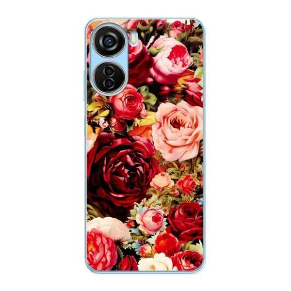 Чехол с рисунком «Букет цветов» для ZTE V40 Design Чехол с рисунком «Букет цветов» для ZTE V40 Design