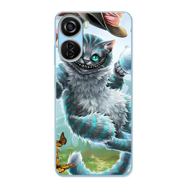 Чехол с рисунком «Чеширский КОТИК» для ZTE V40 Design Чехол с рисунком «Чеширский КОТИК» для ZTE V40 Design