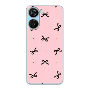 Чохол банти для ZTE V40 Design (Чорні бантики)