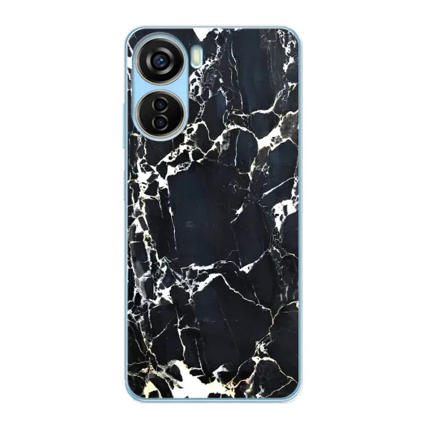Чехол с рисунком «Чёрный мрамор» для ZTE V40 Design Чехол с рисунком «Чёрный мрамор» для ZTE V40 Design