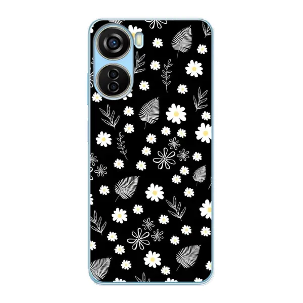 Чехол с рисунком «цветение на чорном» для ZTE V40 Design Чехол с рисунком «цветение на чорном» для ZTE V40 Design