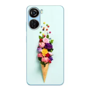 Чохли з тематикою "КВІТИ" на ZTE V40 Design (Квітка-морозиво)