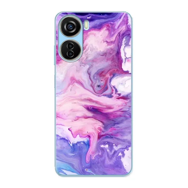 Чехол с рисунком «Фиолетовый мрамор» для ZTE V40 Design Чехол с рисунком «Фиолетовый мрамор» для ZTE V40 Design