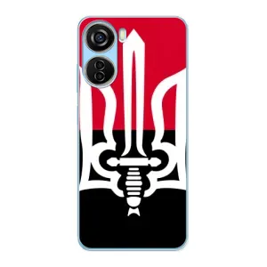 Чехлы УПА (Красно-Чёрный) на ZTE V40 Design (Герб Украины)