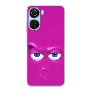 Силиконовые Чехлы (смешные стикеры) для ZTE V40 Design (Хитрая мордочка)