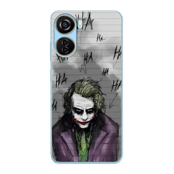 Чехол с рисунком «Joker клоун» для ZTE V40 Design Чехол с рисунком «Joker клоун» для ZTE V40 Design