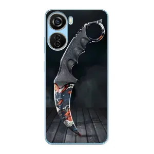 Чехол КИБЕРСПОРТ для ZTE V40 Design (Кинжал КС ГО)