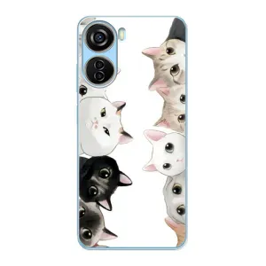 Силиконовый чехол с котиком для ZTE V40 Design (Коты)