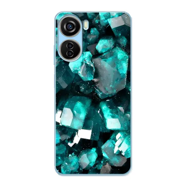 Чехол с рисунком «Кристалы» для ZTE V40 Design Чехол с рисунком «Кристалы» для ZTE V40 Design